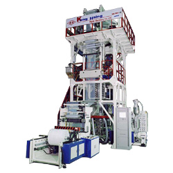 three layers co extrusion high speed inflation machine