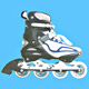 alloy semi soft inline skate 