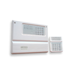 intruder alarm control panel and keypad 