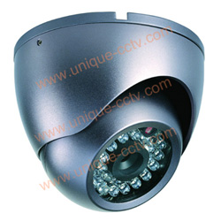 ir armed dome camera with 24pcs ir leds