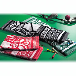 jacquard golf towel