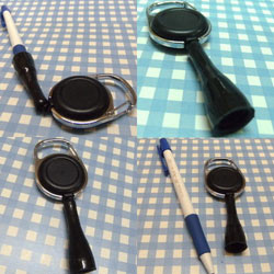 Karabiner Badge Reel W/Pen Holders, Bu Shang Enterprise Co., Ltd.