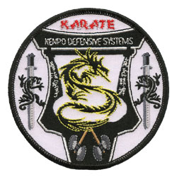 karate embroidered patch