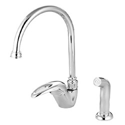 kitchen faucet with side spray