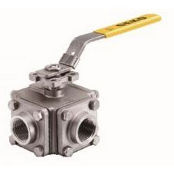 3-WAY4-WAY-BALL-VALVE-SCREWED-END