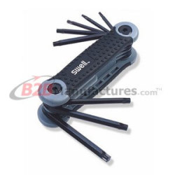 Bi-Material-Folding-Tamper-Star-Key-Set