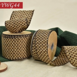 Brown-Cream-Woven-Fabric-Ribbon