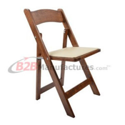 metal and wood folding chairs