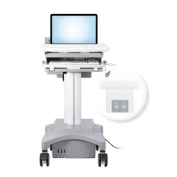 Medical-Laptop-Cart-with-power-system-AC-120V 