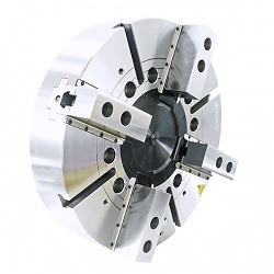 Non-Thru-Hole 4-Jaw Power Chuck For Vertical Lathe