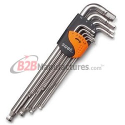 Stainless-Extra-Long-Arm-Ball-Point-Hex-Key-Set