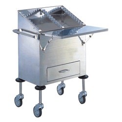 Stainless-steel-patient-card-medication-cart