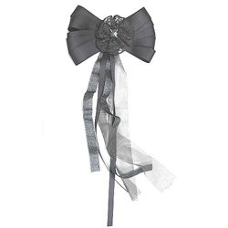 lace ribbon bow brooch