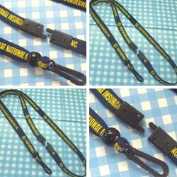 metal free silk screen lanyard 