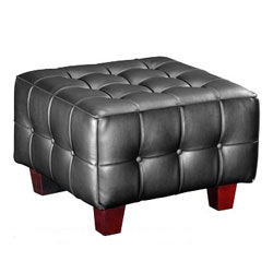 leather ottomans