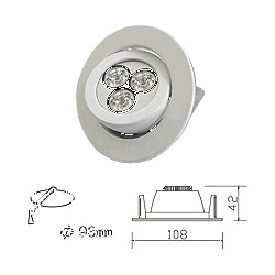 led 3w recessed light