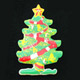 LED Badges in Christmas Tree Shape