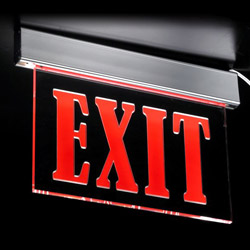 led exit light