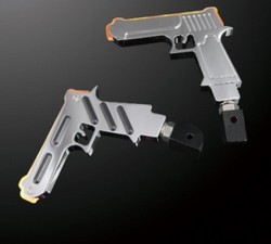 led-foot-peg-gun-shape