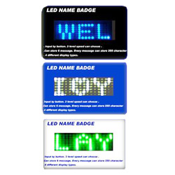 led name badges