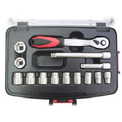 led ratchet handle and twist socket set