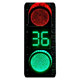LED Traffic Lights Red Countdown Green Round