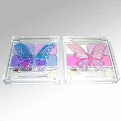 lip gloss and eye shadows 