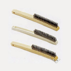 long bent handle wire scratch brush 