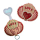 Love Embroidered Key Holders (Shell Shape)