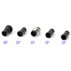 m12 series sensor molded plug cable types