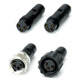 M8 Series Sensor Male Molded Socket Soldes Types