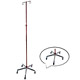 Medical Wheel And IV Stand With Aluminum Bases