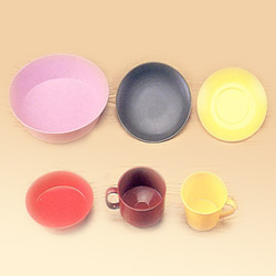 melamine cup and sauce dish 