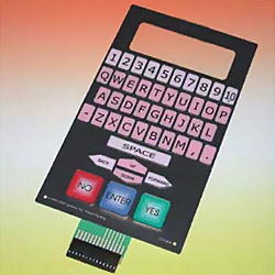 membrane switches with embossed overlay