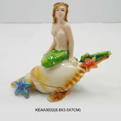 mermaid on the counch box