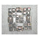 mesh motif ribbon with plastic and acrylic stone 