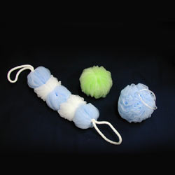 mesh sponge.