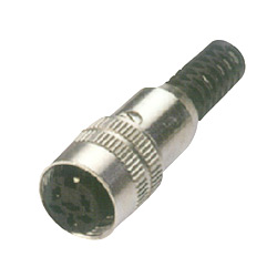 metal cover din connector socket 