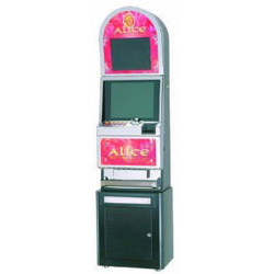 metal slot machine double screen cabinet