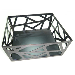 metal square fruit basket