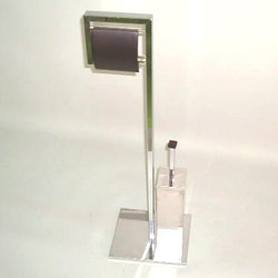 metal square tube toilet paper holder 