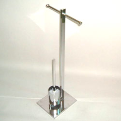 metal tube toilet brush holder 