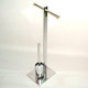 metal tube toilet brush holder 