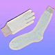 metallic thermal glove sock liner 