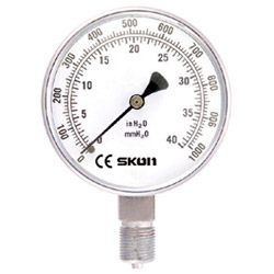 micro pressure gauge bottom mounting