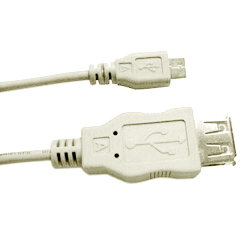 micro usb cable with usb 2.0 a/f to micro usb a/m
