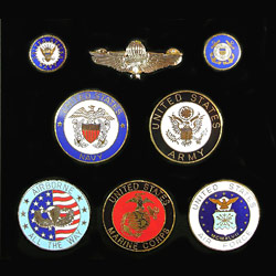 military badges pins