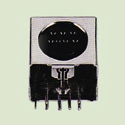 mini din horizontal sockets pcb quick lock 