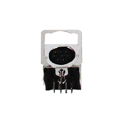 mini din horizontal sockets pcb quick lock