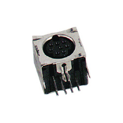 mini din horizontal sockets pcb quick lock